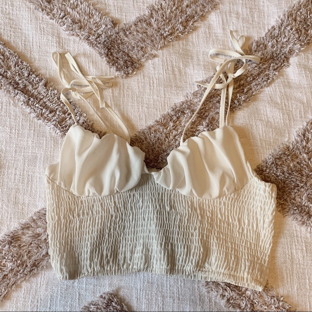 White crop top